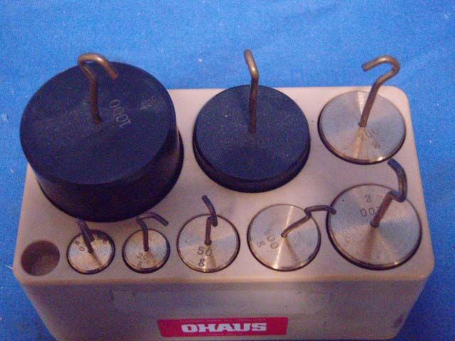 OHAUS 1000 GRAM WEIGHT STANDARDS SET  