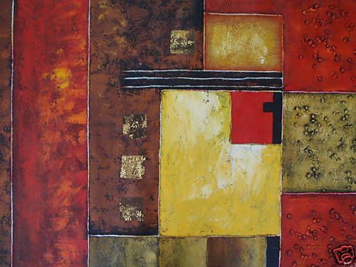 36x48 Oil Painting Art Modern Square Sofa Size Abstract  