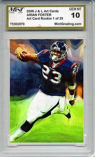 ARIAN FOSTER MGS 10 Rookie Art Card GEM Texans ADRIAN  