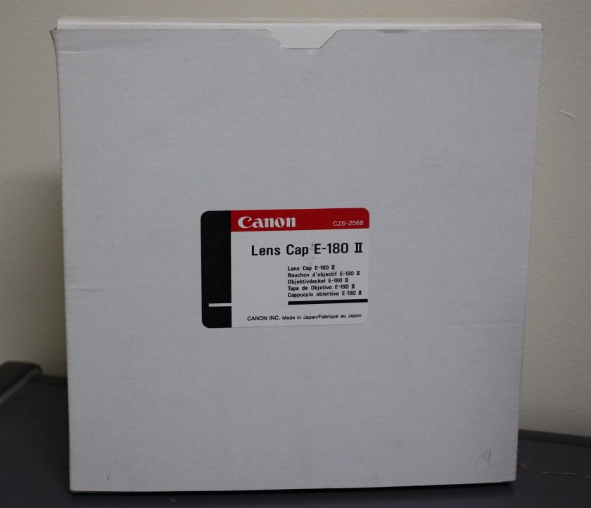 Genuine Canon Lens Cap E 180II for EF 600mm 14 L  