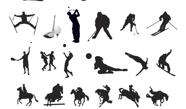 SPORT CLIPART  VINYL CUTTER VECTOR ART  SCREEN PRINTING  