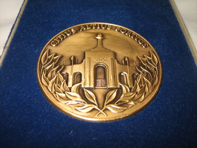 Official 1984 Los Angeles Summer Olympic Games Participation Medal 