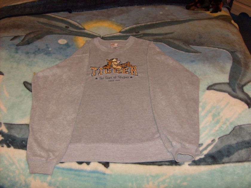 tigger the tiger walt disney world sweat shirt embroidered size large 