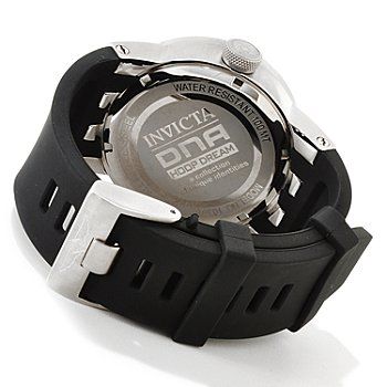 Invicta Mens DNA Hoop Dream Quartz Stainless Steel Polyurethane Strap 