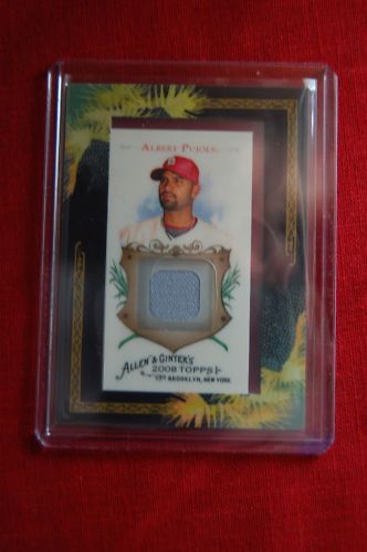 2008 Allen and Ginter Albert Pujols Jsy Relic AGR AP1  