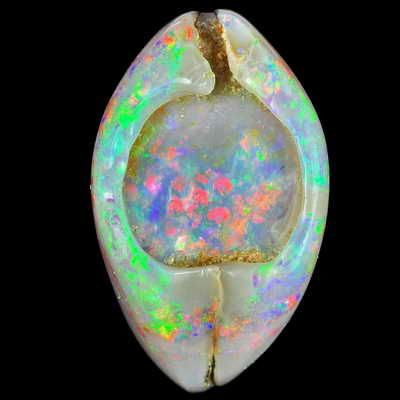 EXCEPTIONAL 86.20ct COOBER PEDY FOSSILIZED OPAL CLAM  