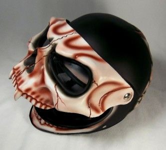   3D AIRBRUSH *DEATH* FULLFACE MOTORCYCLE HELMET   NEW DESIGN  