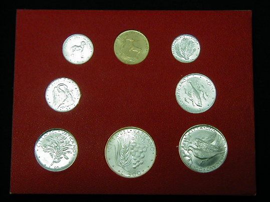1972 Italy Vatican complete set UNC with silver  
