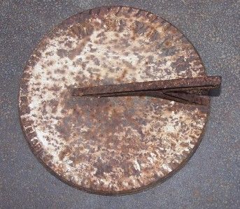 Antique Cast Iron Pedestal Sundial  