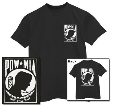 Pow mia T shirt Vintage unusual war Vietnam retro  