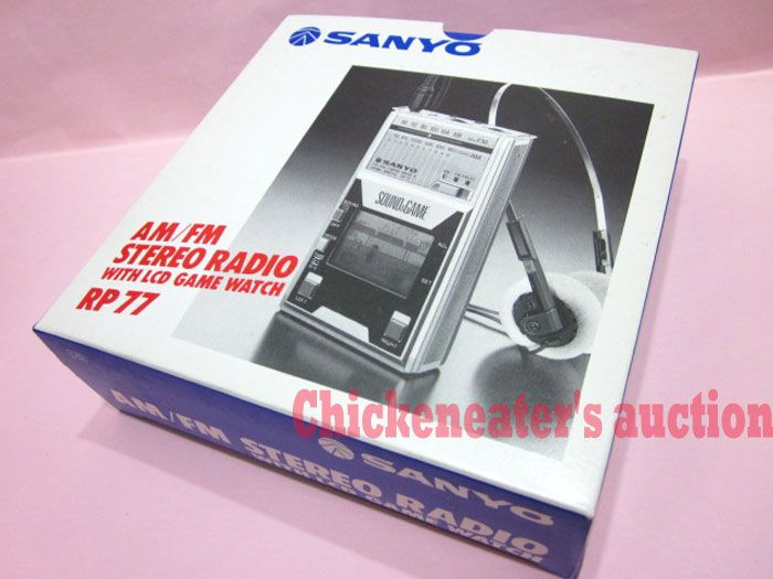 80s SANYO RETRO HANDHELD GAME WATCH RADIO WALKMAN *MIB*  