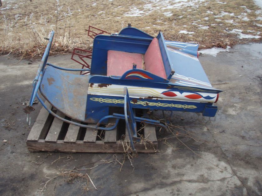 1956 Ford ? carnival amusment park ride side car odd old item  