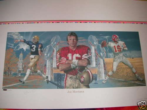 JOE MONTANA 4 SUPER BOWL TROPHY MVP SAN FRANCISCO 49ERS NOTRE DAME 