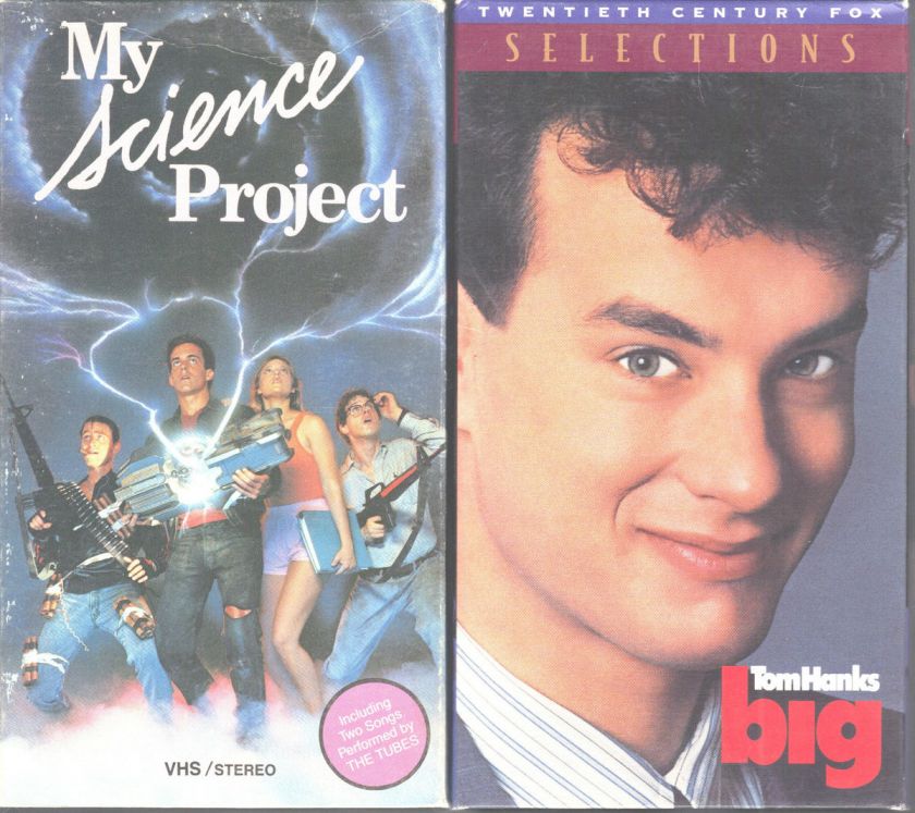 My Science Project (VHS, 1999) & Big (VHS, 1995)   2 Comedy VHS Tapes 