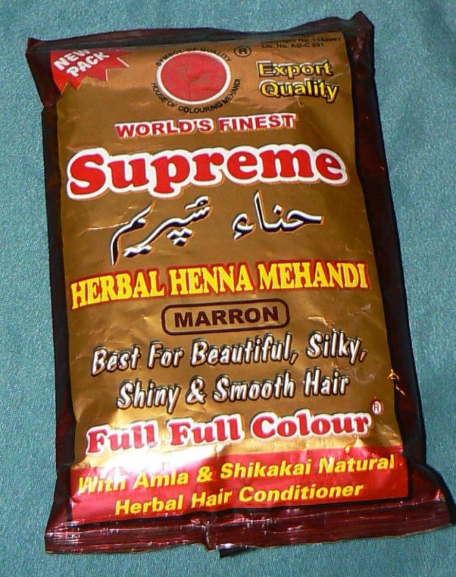 HERBAL HENNA MEHANDI Marron w/ Amla & Shikakai for Hair  