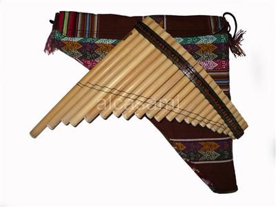 PROFESSIONAL PAN FLUTE 22 PIPES & CASE ANDEAN SOUNDPERU  