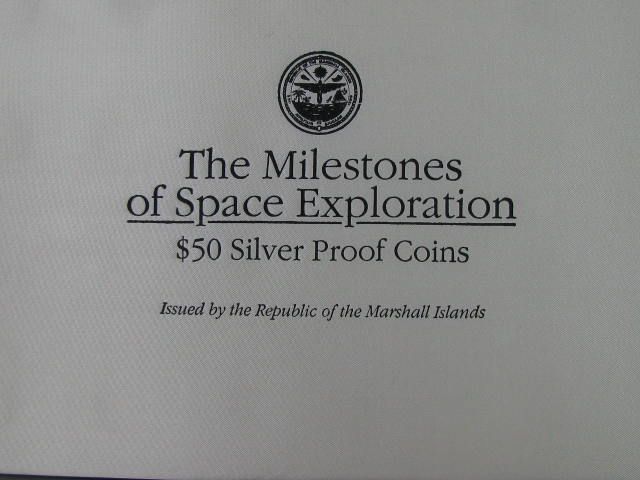 1989 Milestone of Space Proof Silver Dollar 24 Coin Set  