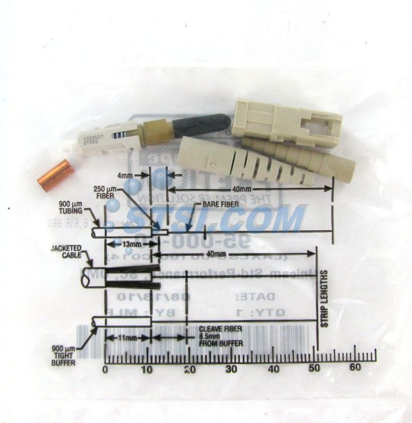 Corning Unicam SC MM 62.5 Pretium Fiber Optic Connector 95 000 40 