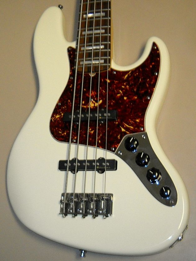 Real White Shell Block Inlays on an Unbound Neck,