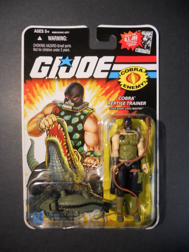 CROC MASTER GI Joe 25th Anniversary Wave 10 New 2008 Hasbro Comic 