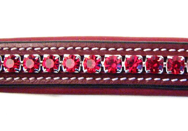 FSS 6mm Crystal SIAM RUBY RED WINE Bling Browband MADE WITH SWAROVSKI 