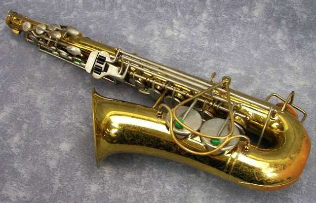 Buescher Aristocrat Eb Alto Saxophone w/BRILHART SPECIAL Ebolin 