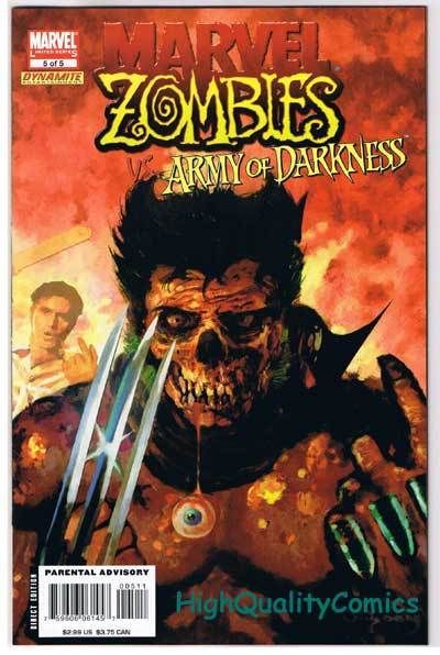 MARVEL ZOMBIES vs ARMY OF DARKNESS #1 5,Suydam,2007,NM+ , 2 3 4 