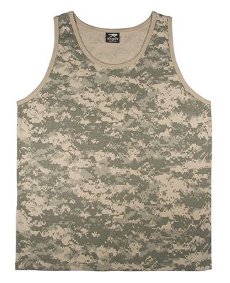 NEW MILITARY ACU ARMY DIGITAL CAMO MENS TANK TOP ROTHCO  