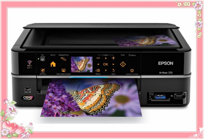 New Epson Artisan 725 All In One Inkjet Printer w/ink 