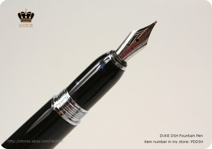 DUKE Tutor Fountain Pen Lacquered Curve Shape Screw Cap  