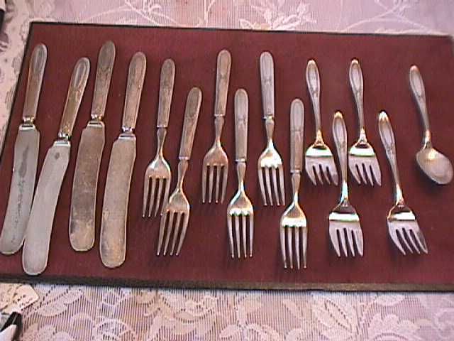 ASSOCIATEDsil PANAMA 1915 FLATWARE 15 pcs CRAFTS LOT ?  