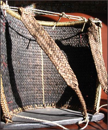 Elaborate Beaded Dayak Babycarrier from Borneo  