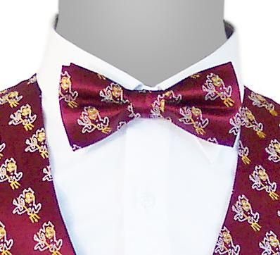 Necktie Neck Long Bow Tie ASU Arizona State Sun Devils  