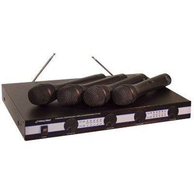 Pyle PDWM5000 4 Mic VHF Wireless Microphone System  