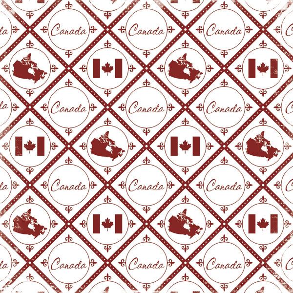   SCRAPBOOK PAPER SET CANADA TRAVEL VACATION 12 x 12 PAPERS  