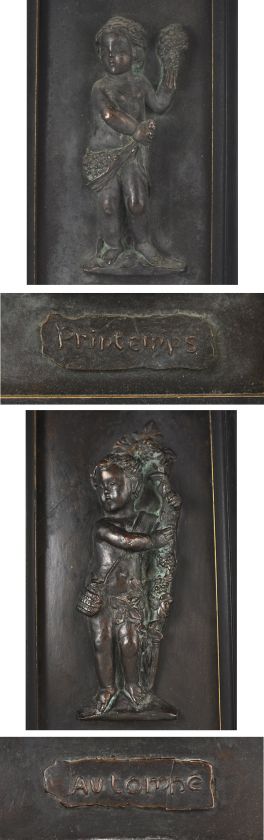   or Italian Bronze Reliefs Autumn/Automne & Spring/Printemps  