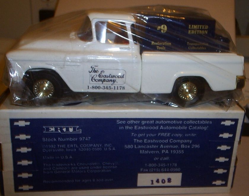 ERTL CHEVROLET CAMEO PICK UP EASTWOOD AUTOMOBILIA BANK  