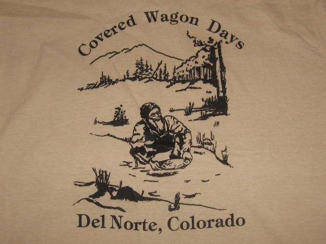   80s DEL NORTE COLORADO COVERED WAGON DAYS T Shirt MEDIUM tourist soft