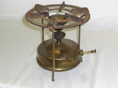 Antique PRIMUS Brass STOVE by B.A HJORTH Sweden 1930  