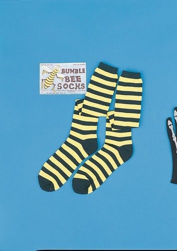 Bumble Bee Honey Socks Stockings Womens Costume Teen  