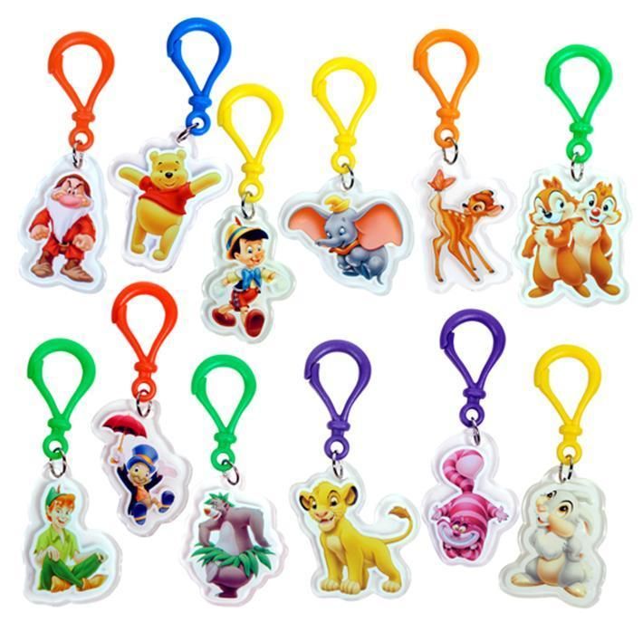 12 pcs DISNEY PARTY FAVOR BACKPACK CLIPS ~ NEW  