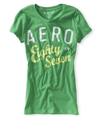   Graphic T shirt Aero 87 Eighty Seven Womens Girls Asst Colors #5554