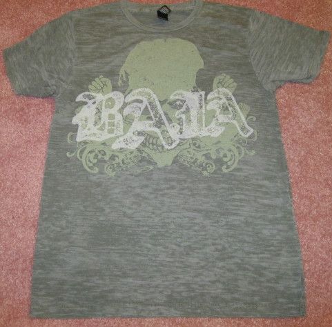 NEW MENS GREEN SKULL DESIGN BAJA BOATS T SHIRT   M MEDIUM TEE SHIRT 