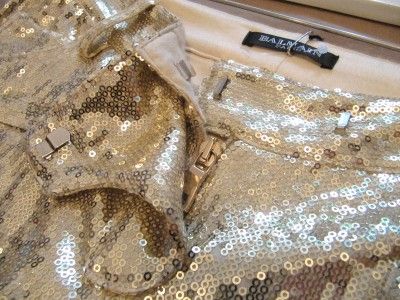 BALMAIN gold sequin pants 34/36 SOLD OUT 4500$ NWT