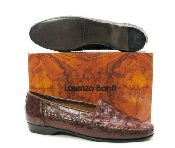 NEW IN THE BOX AUTHENTIC STOCK FROM LORENZI BANFI BROWN GENUINE 