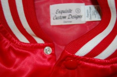 VTG PUNK TRUCKER RETRO BEER satin like JACKET COAT S red COORS Denise 