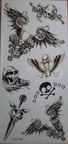 12 packs temporary tattoos,dragon/tiger/lizard/horse  