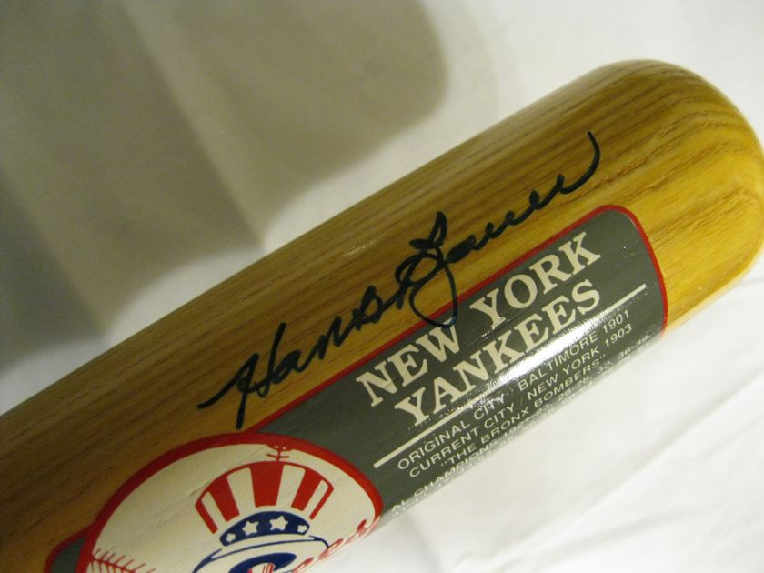 Berra Slaughter Pepitone Skowron Baur Ford Signed Bat  