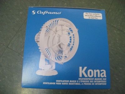 Caframo KONA MARINE FAN 817CA 24BBX black 24 volts boats weatherproof 