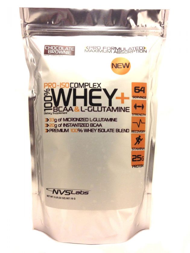   100% WHEY PROTEIN PRO ISOLATE COMPLEX + L GLUTAMINE + INSTANTIZED BCAA